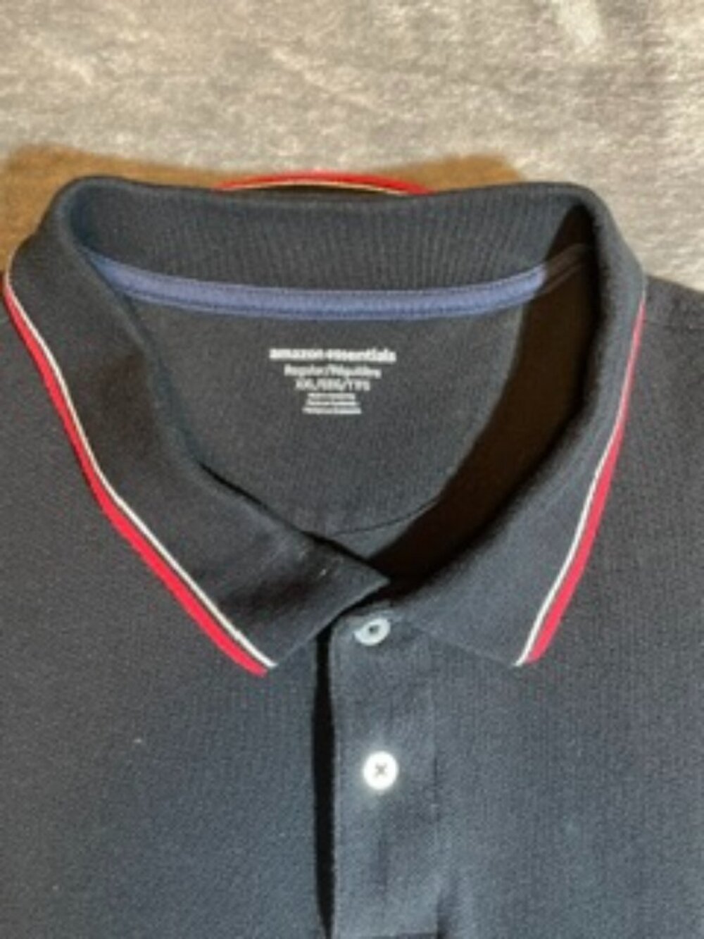 Amazon Basics Men's Black Polo Shirt XXL
